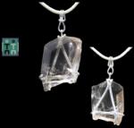  Pandantiv Topaz Imperial Brut Natural cu Argint 925 - 38x18x6 mm - Unicat