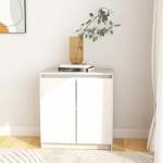 vidaXL Dulap lateral, alb, 60x36x65 cm, lemn masiv de pin (808099) Comoda