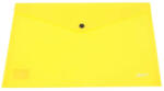 Daco Mapa plastic plic cu capsa A4 DACO MP120G, Galben (MP120G)