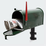  Amerikai postaláda zöld fali konzollal 60344