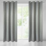 EUROFIRANY Rossie sötétítő függöny melange szövetből Acélszürke 135x250 cm