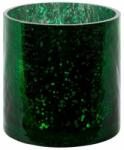 Eurofirany Verre3 üveg gyertyatartó Sötétzöld 10x10 cm