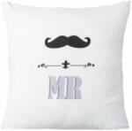 Eurofirany Nevan párnahuzat ágytakaróhoz Fehér/Bíbor 40x40 cm