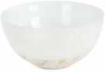 Eurofirany Luna3 üveg tál Fehér/arany 25x15 cm