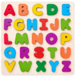 Woodyland Színes betűk fa formapuzzle 26 db-os - Woodyland (90634)
