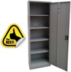 Plus Mobilier Fiset metalic ASAMBLAT 4 rafturi A60, 600x400x1800 mm (LxlxH), 50 kg/polita, inchidere 3 puncte, PLUS gri Fiset metalic 1 4 600x400x1800 50 kg (61003801) Dulap arhivare