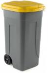 Mobil Plastic Pubela din plastic Cheriff pentru deseuri sortate, volum 100 l, gri/galbena M840313 Cos de gunoi
