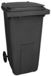  Pubela de exterior din plastic pentru deseuri sortate, volum 240 l, neagra M007090 Cos de gunoi