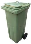  Pubela de exterior din plastic pentru deseuri sortate, volum 120 l, verde M007073 Cos de gunoi