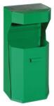  Cos de gunoi metalic de exterior Chafer cu scrumiera, volum 50 l, verde M075234 Cos de gunoi