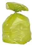  Saci menajeri, 120 l, grosime 40 mic, 250 buc, galben M1295004