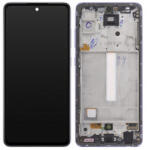 Samsung A528B Galaxy A52s 5G LCD Kijelző+Érintőüveg+Előlap Keret, Lila, Light Violet (GH82-26861C, GH82-26863C, GH82-26909C, GH82-26910C) Gyári, Service Pack