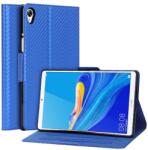Gigapack Tok álló, bőr hatású (FLIP, oldalra nyíló, asztali tartó funkció, karbon minta) KÉK Huawei MediaPad M6 8.4 LTE, Huawei MediaPad M6 8.4 WIFI (GP-90619)
