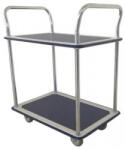 Manutan Carucior cu rafturi Manutan cu doua manere, pana la 200 kg, 2 rafturi M150299