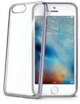 Celly iPhone X / XS szilikon tok, hátlaptok, telefon tok, átlátszó, ezüst kerettel, Celly Laser Matt