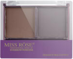 Miss Rose Fard de sprancene Miss Rose Eyebrow Powder 02, cu aplicator