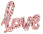  Fólia lufi - LOVE felírat - Rózsaszín