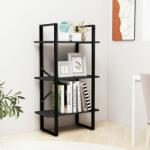 vidaXL Raft de depozitare, negru, 60x30x105 cm, lemn masiv de pin (806516) Biblioteca