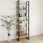 vidaXL Dulap înalt, 80x30x210 cm, lemn masiv de pin (806542) Biblioteca