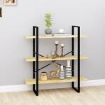 vidaXL Bibliotecă cu 3 rafturi, 100x30x105 cm, lemn masiv de pin (806552) Biblioteca