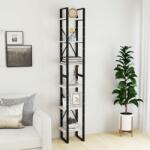 vidaXL Dulap înalt, alb, 40x30x210 cm, lemn masiv de pin (806503) Biblioteca