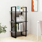 vidaXL Raft de depozitare, gri, 60x30x105 cm, lemn masiv de pin (806514) Raft