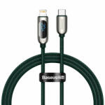 Baseus Cablu Baseus USB Type C - Lightning 20W fast charging Power Delivery cu display 1m green (CATLSK-06)