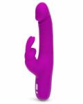 Happy Rabbit Презаредим G-spot рабит вибратор от силикон Happy Rabbit Realistic slim лилав