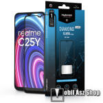 MyScreen Realme C21, C21Y, C25, C25Y, MYSCREEN DIAMOND GLASS LITE EDGE üvegfólia, 9H, Full, Fekete