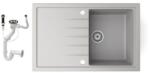  Gránit mosogató NERO Eris + dugókiemelő (szürke)