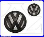 VW CARAVELLE T5 2009.10-től /7E, 7F, 7J, 7H/ Embléma első "VW" fekete /Gyári alkatrész/ (Egyedi rendelésre, NEM visszáruzható) 7E0853601D
