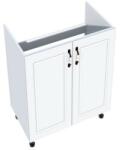 Spectral Mobila Corp inferior 60 cu 2 usi masca chiuveta Zebra MDF alb drept