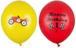 PartyDeco Lufi, Happy Birthday, autós , mix, 30 cm, 5 db/cs