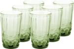 TEMPO KONDELA Set de pahare de apă, 6 buc, 350 ml, verde, FREGATA TYPE 6 Pahar