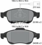 TEXTAR set placute frana, frana disc TEXTAR Q+ 2518001 (2518001)