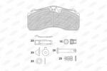 BERAL set placute frana, frana disc BERAL BCV29257TK (BCV29257TK)