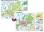  Europa. Harta fizico-geografică şi a principalelor resurse naturale de subsol şi Europa. Harta politică - Duo Plus