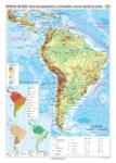  America de Sud. Harta fizico-geografică şi a principalelor resurse naturale de subsol