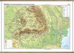  România. Harta fizico-geografică şi a resurselor naturale de subsol - bilingv