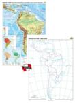  America de Sud. Harta fizico-geografică şi a principalelor resurse naturale de subsol - Duo