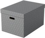 Esselte Cutie depozitare Home Recycled, carton, 100% reciclat, certificare FSC, reciclabil, 51x35x30 cm, cu capac, 3 buc/set, gri, Esselte E628287 (628287)