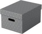 Esselte Cutie depozitare Home Recycled, carton, 100% reciclat, certificare FSC, reciclabil, 36x26x20 cm, cu capac, 3 buc/set, gri, Esselte E628283 (628283)