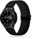 Samsung Galaxy Watch 4 (40 / 42 / 44 / 46 mm) okosóra szíj - Mellow fekete szövet (stretch) szíj (20 mm szíj szélesség)