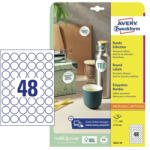 Avery Zweckform Etikett címke 30x30 mm, Avery Zweckform, Fehér színű, (10 ív/doboz) (6223-10) - dunasp