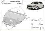 Scut Protection Mercedes CLA X117, 2013-2019 - Acél Motorvédő lemez