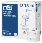 Tork TORK Premium kompakt toalettpapír tekercs, T6, fehér, 3 rétegű, 27tekercs/karton SCA-127510