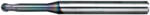 NS Tool 1, 6mm l12 L45 D4 gömbvégű 2 élű maró 65HRC-ig MRBH230 - NS Tool Japan