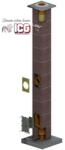 LEIER Cos de fum LEIER inaltime 8m, diametru 200mm, racord 45