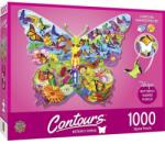 Masterpieces 1000 db-os puzzle - Contours - Butterfly (72051) (72051)