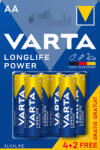 VARTA ceruza elem Longlife Power AA (LR06) 4+2db/bliszter (4906121746)